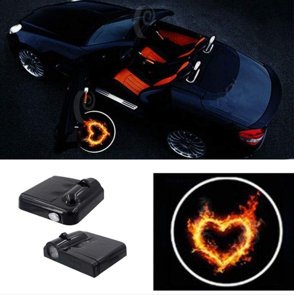 Other New 2 Wireless Heart Car Door Projector Lights Poshmark